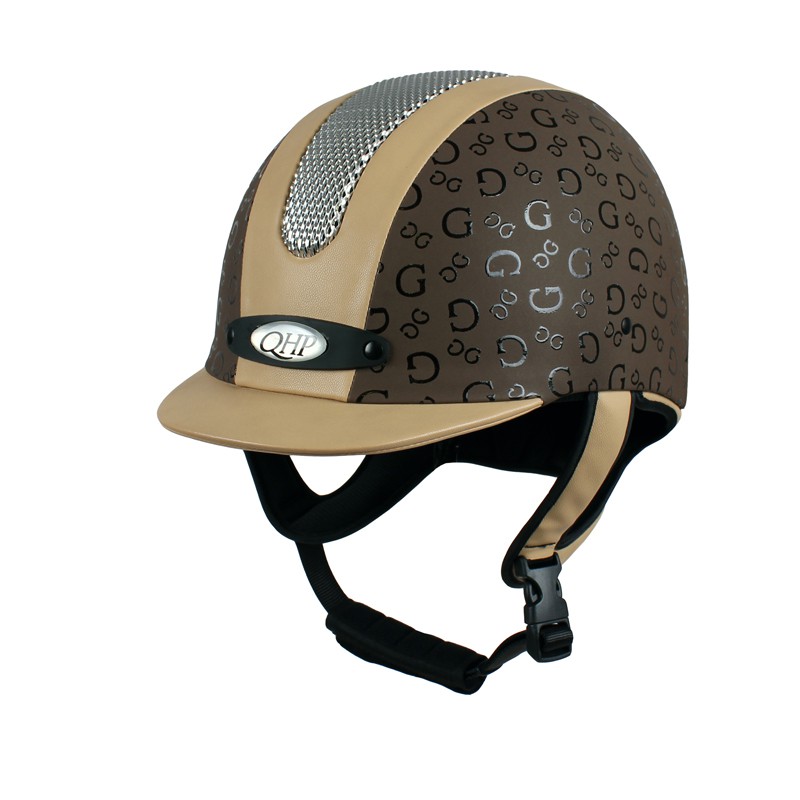 Leuk vinden soort Verkeerd Paardrijcap Qhp Premium Rider Beige Bruin kopen? • QUUS