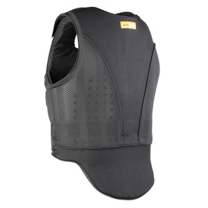 De achterkant van de Reiver Kind bodyprotector van Airowear voor paardrijden.