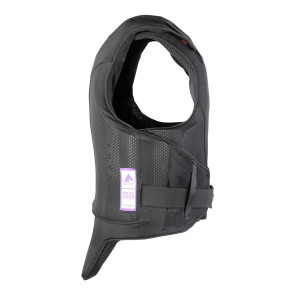 De zijkant van de Reiver Kind bodyprotector van Airowear voor paardrijden.