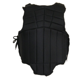 Dit is de HB Bodyprotector Joselyn Flex Kind Zwart Achterkant