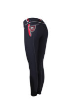 QHP rijbroek Claire 8022rood-wit-blauw