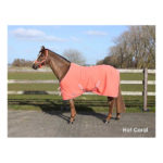 Deken Fleece Color Met Singels Hot Coral qhp-6121-hotcoral