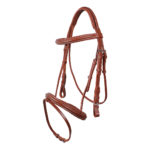Hoofdstel Luxe Stiksel Bruin qhp-2021-br