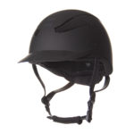 Paardrijcap langley mat black hv polo