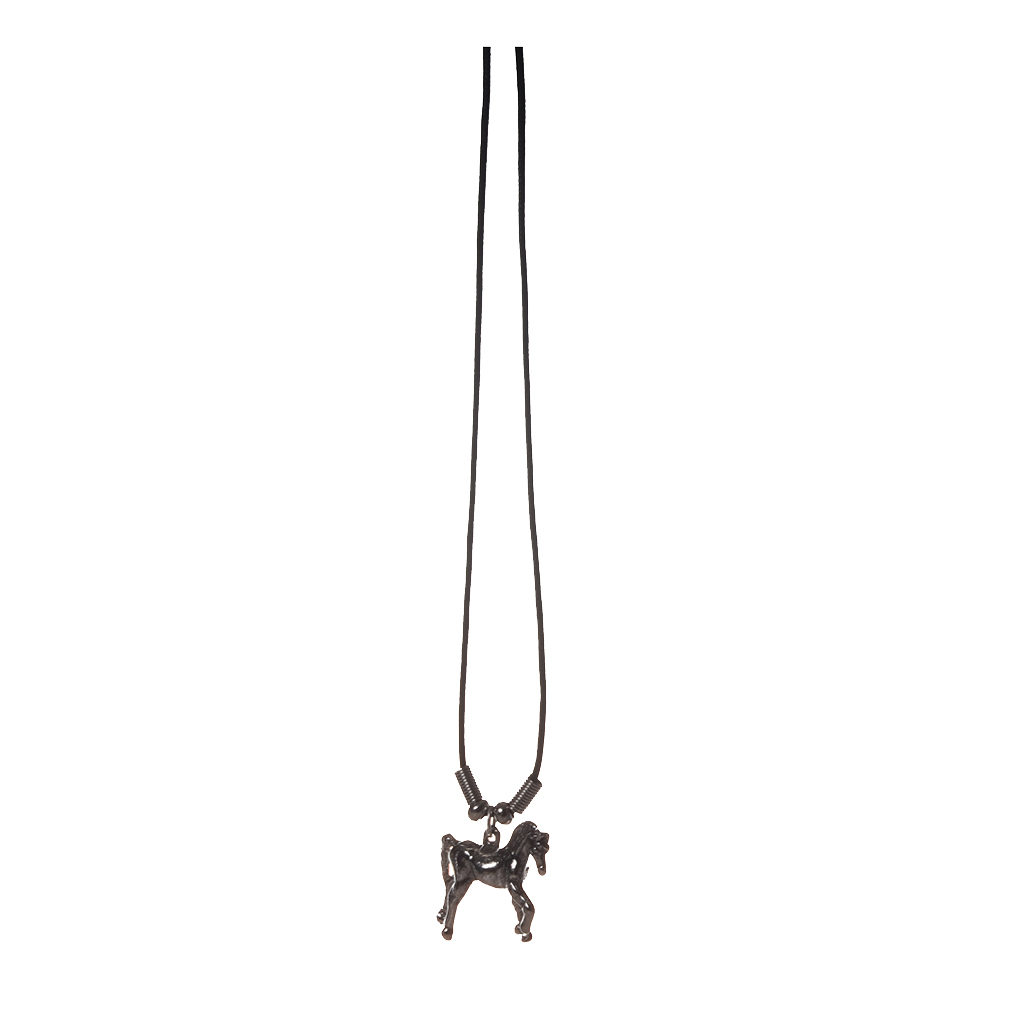 HP ketting met zilvere paard