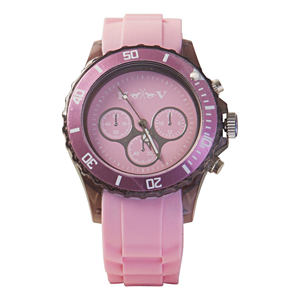 3401092603 hv polo horloge transparant pink