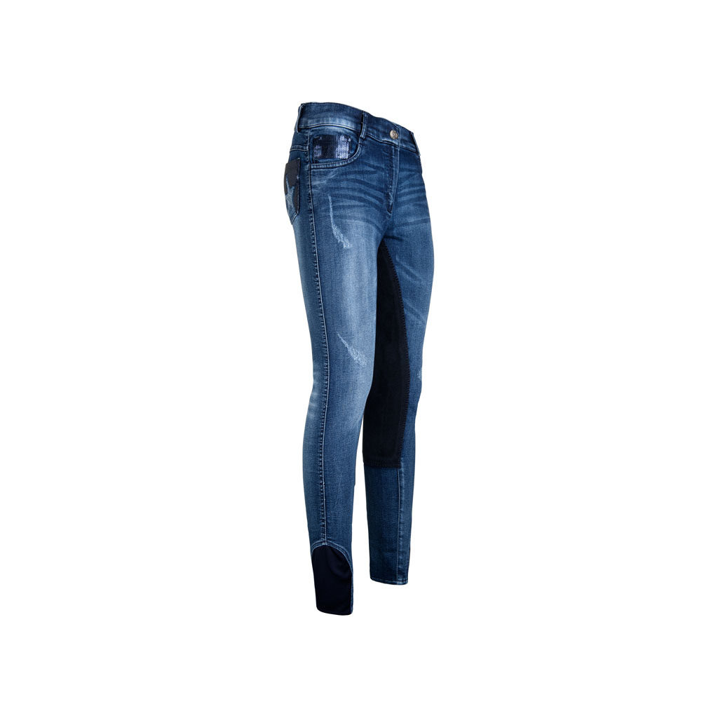 Rijbroek Base Fs Denim Washed Imperial Riding Impe-Kl40417002-Denwh