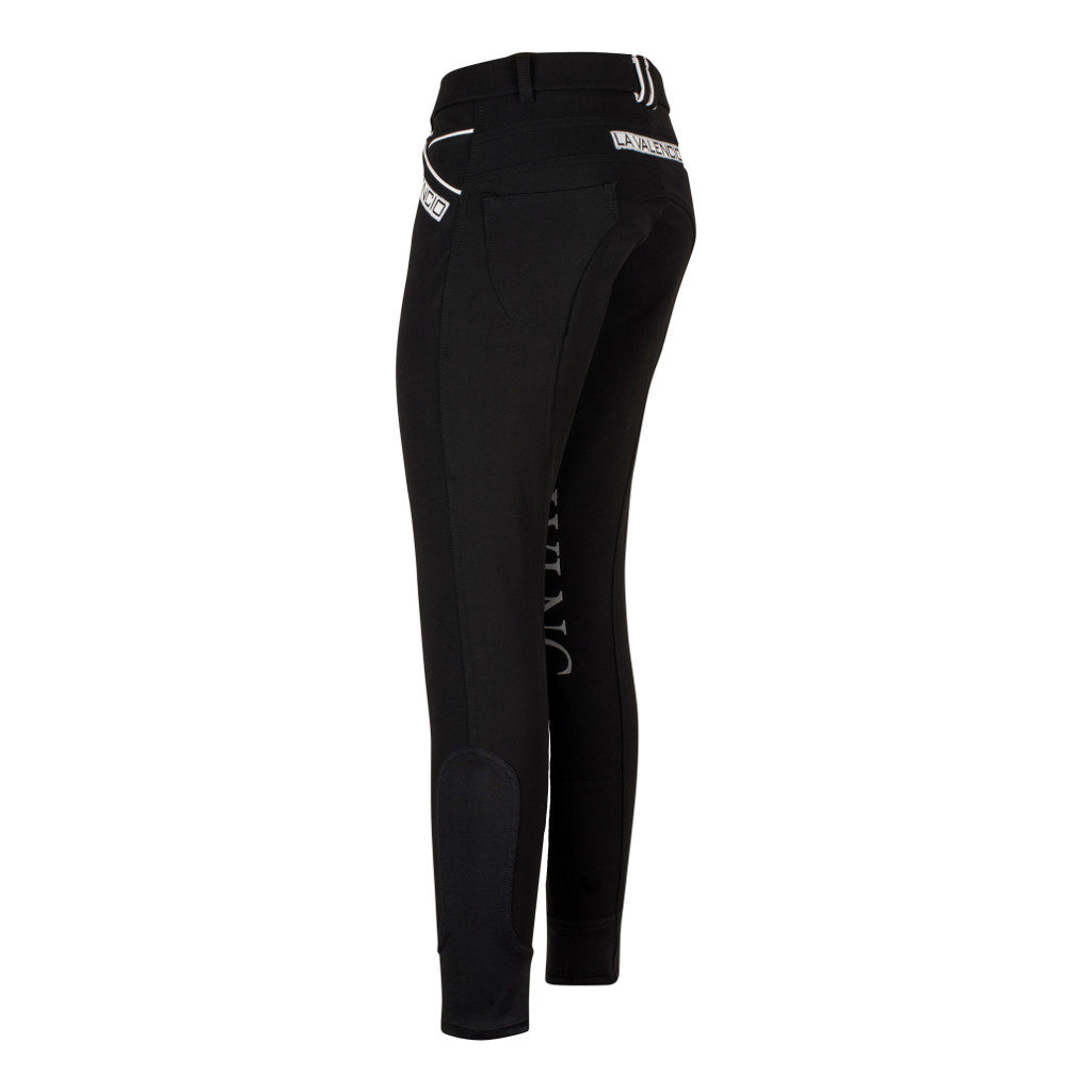 Breeches Johnson Jr. Zwart La Valencio Achterkant Lava-181.3234Zw