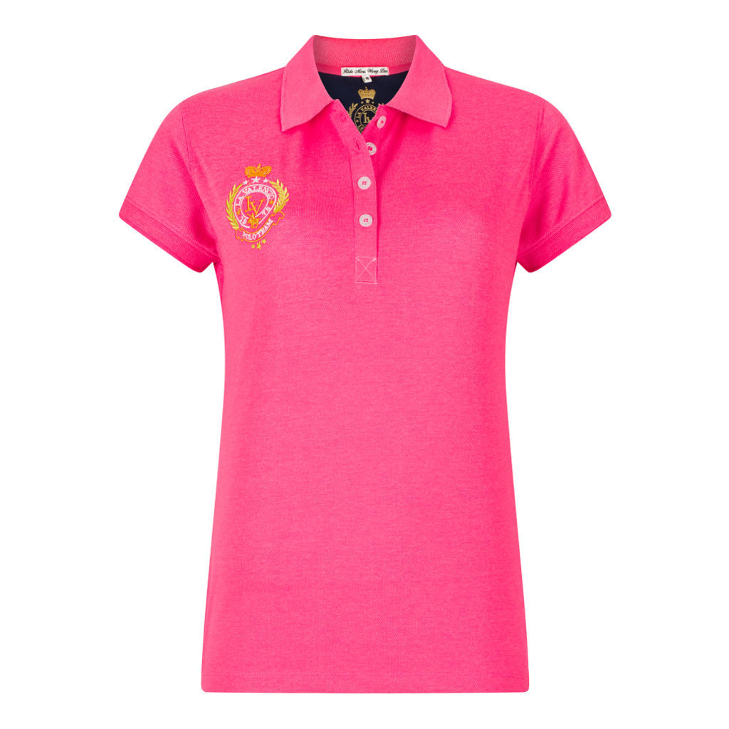 Polo Jaque Jr. Roze La Valencio Voorkant Lava-181.3150Pi